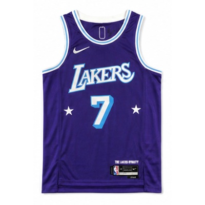 75th Anniversary 2021/22 Season Los Angeles Lakers City Edition #7 Carmelo Anthony NBA Jersey