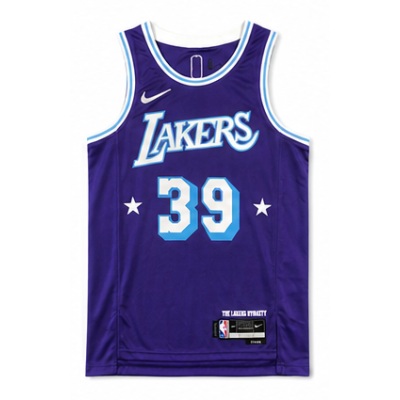 75th Anniversary 2021/22 Season Los Angeles Lakers City Edition #39 Dwight Howard NBA Jersey
