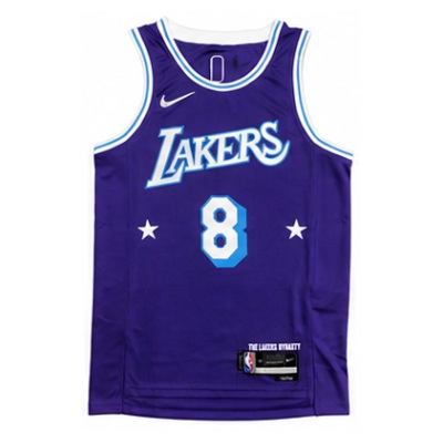 75th Anniversary 2021/22 Season Los Angeles Lakers City Edition #8 Kobe Bryant NBA Jersey