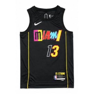 2021/22 Season Miami Heat City Edition #13 Bam Adebayo NBA Jersey