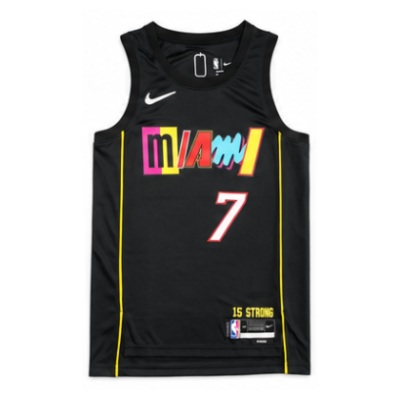 2021/22 Season Miami Heat City Edition #7 Luo Rui NBA Jersey