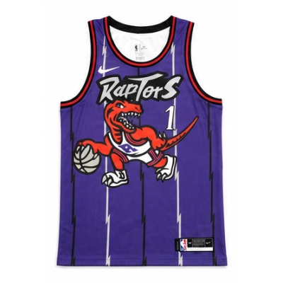 Toronto Raptors Retro Purple #1 Tracy McGrady NBA Jersey