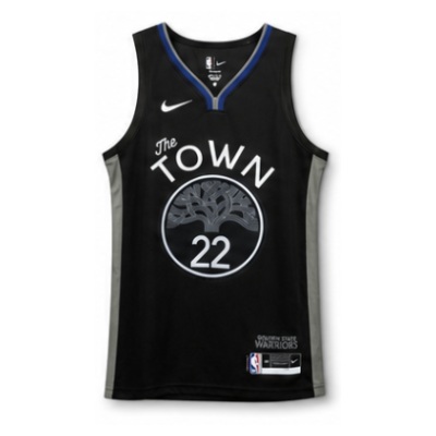 2019/20 Season Golden State Warriors Black Gray #22 Wei Jin Si NBA Jersey