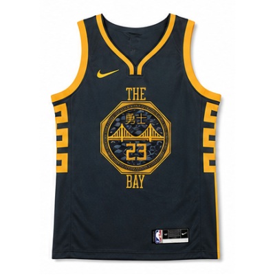 2017/18 Season Golden State Warriors Gray #23 Draymond Green NBA Jersey