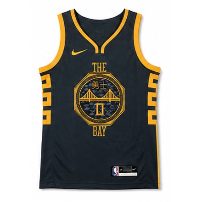 2017/18 Season Golden State Warriors Gray #00 Gary Payton II NBA Jersey