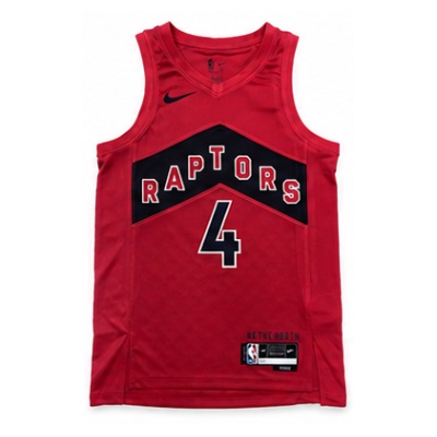 2022/23 Season Toronto Raptors Away Red #4 Ba En Si NBA Jersey