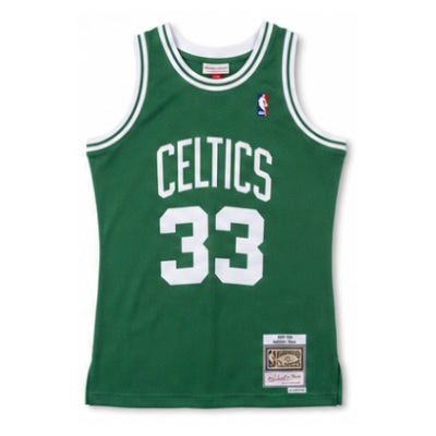 Mitchell & Ness Heat-Pressed camisola retro SW Boston Celtics 85/86 temporada verde #33 Bo De