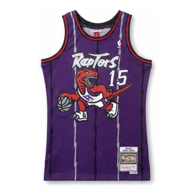 Mitchell & Ness Heat-Pressed Retro Jersey SW Toronto Raptors 99 Season Purple #15 Vince Carter