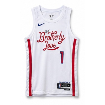 2022/23 Season Philadelphia 76ers City Edition #1 James Harden NBA Jersey