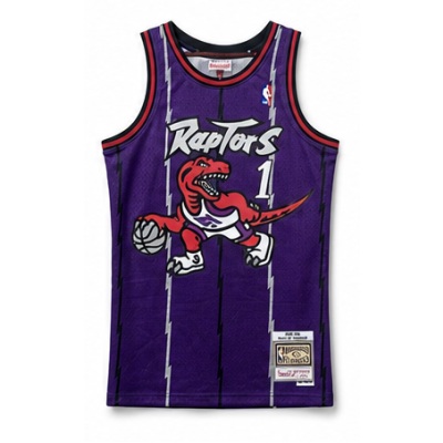 Mitchell & Ness Heat-Pressed Retro Jersey SW Toronto Raptors 99 Season Purple #1 Tracy McGrady