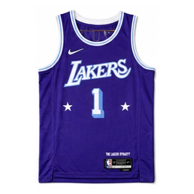 2021/22 Season Los Angeles Lakers City Edition #1 D'Angelo Russell NBA Jersey