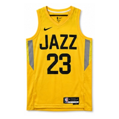 2022/23 Season Utah Jazz Away Yellow #23 Lauri Markkanen NBA Jersey