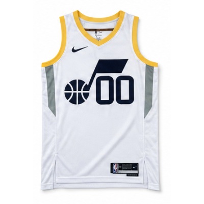 2022/23 Season Utah Jazz Home White #00 Ka La Ke Sen NBA Jersey