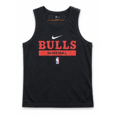 2022/23 Season Chicago Bulls Black Player Version Training Tank