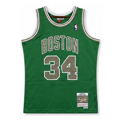 Mitchell & Ness Heat-Pressed Retro Jersey SW Boston Celtics 07/2007/08 Season Sheng Pa #34 Pi Er Si