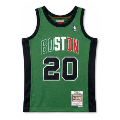 Mitchell & Ness Heat-Pressed Retro Jersey SW Boston Celtics Yi Da Li Sai #20 Lei A Lun