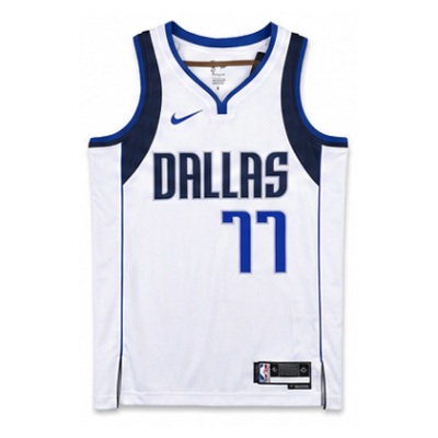 2022/23 Season Dallas Mavericks White #77 Luka Doncic NBA Jersey