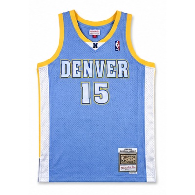 Mitchell & Ness Heat-Pressed Retro Jersey SW Denver Nuggets 03/2003/04 Season North Carolina Lan #15 Carmelo Anthony