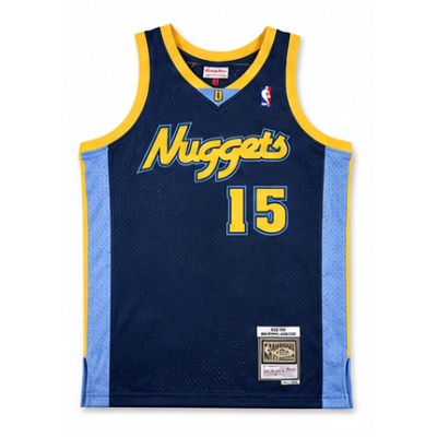 Mitchell & Ness Heat-Pressed Retro Jersey SW Denver Nuggets 06/2006/07 Season Navy #15 Carmelo Anthony