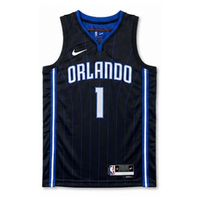 2022/23 Season Orlando Magic Black Striped #1 Tracy McGrady NBA Jersey