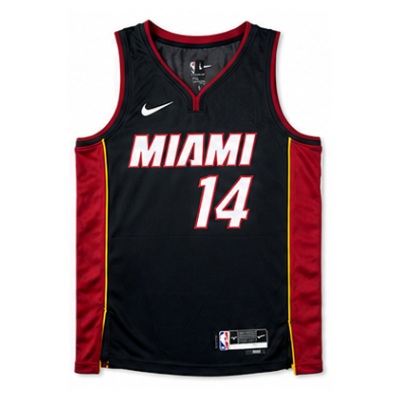 2022/23 Season Miami Heat V-Neck Black #14 Tyler Herro NBA Jersey