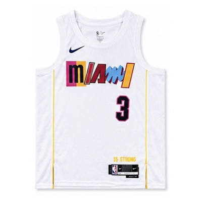 2022/23 Season Miami Heat City Edition #3 Dwyane Wade NBA Jersey