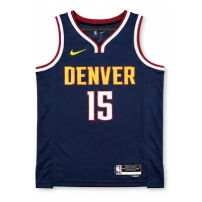 2022/23 Season Denver Nuggets Navy #15 Nikola Jokic NBA Jersey