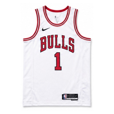 2022/23 Season Chicago Bulls White #1 Derrick Rose NBA Jersey