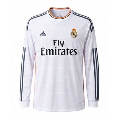 Retro Long Sleeve Real Madrid 13/14 Home
