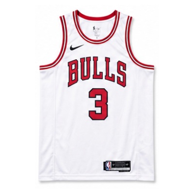 2022/23 Season Chicago Bulls White #3 Dwyane Wade NBA Jersey