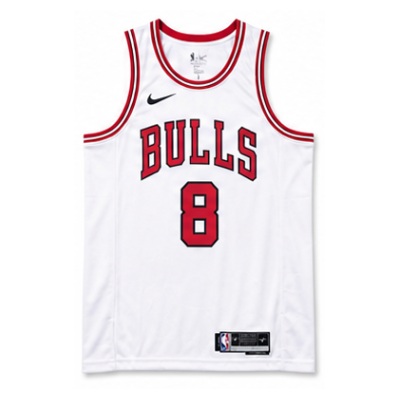 2022/23 Season Chicago Bulls White #8 Zach LaVine NBA Jersey