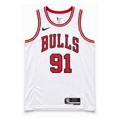 2022/23 Season Chicago Bulls White #91 Dennis Rodman NBA Jersey