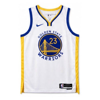 2022/23 Season Golden State Warriors V-Neck White #23 Draymond Green NBA Jersey