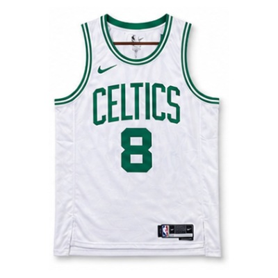 2022/23 Season Boston Celtics White #8 Bo Er Jin Ji Si NBA Jersey