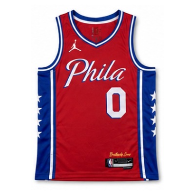 2022/23 Season Philadelphia 76ers Jumpman Limited Edition #0 Tyrese Maxey NBA Jersey