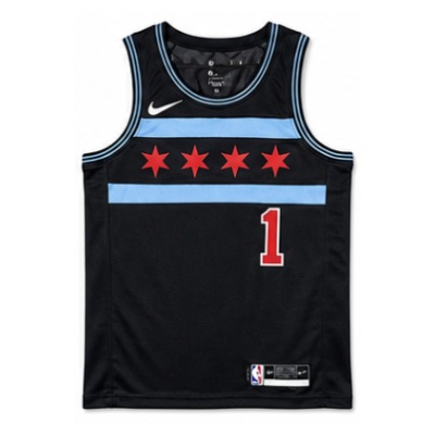 2018/19 Season Chicago Bulls City Edition #1 Derrick Rose NBA Jersey