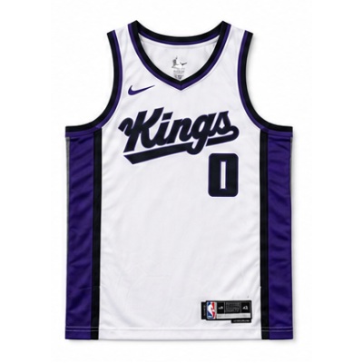 2023/24 Season Sacramento Kings Home White #0 Meng Ke NBA Jersey
