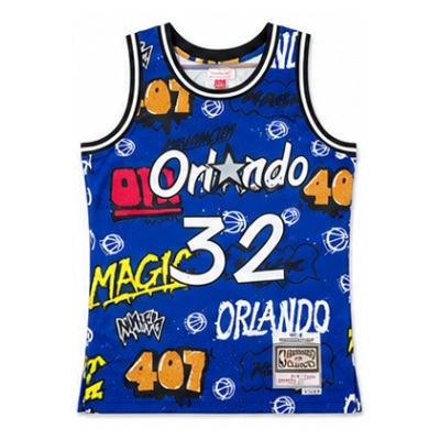 Mitchell & Ness Heat-Pressed Retro Jersey SW Orlando Magic 94/95 Season Graffiti #32 Shaquille O'Neal