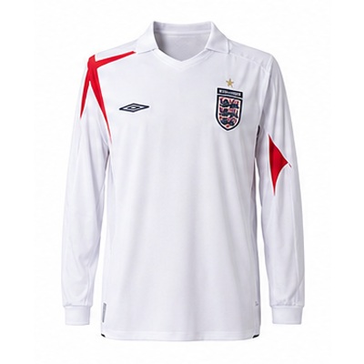 Retro Long Sleeve England 2006 Home