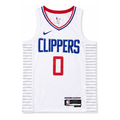 2022/23 Season Los Angeles Clippers Home White #0 Russell Westbrook NBA Jersey