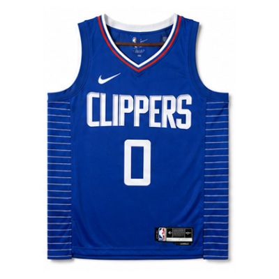 2022/23 Season Los Angeles Clippers Away Blue #0 Russell Westbrook NBA Jersey