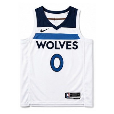 2022/23 Season Minnesota Timberwolves Home White #0 D'Angelo Russell NBA Jersey