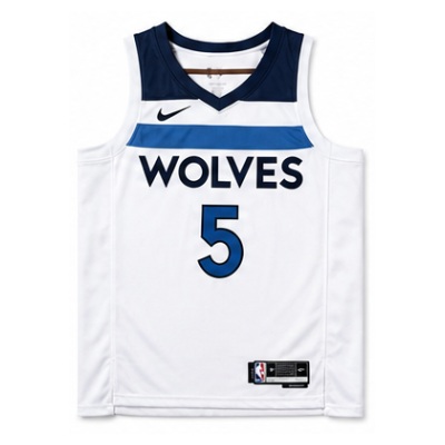 2022/23 Season Minnesota Timberwolves Home White #5 Anthony Edwards NBA Jersey
