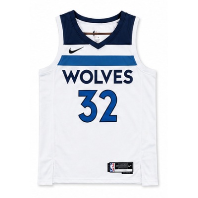 2022/23 Season Minnesota Timberwolves Home White #32 Karl-Anthony Towns NBA Jersey