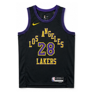 2023/24 Season Los Angeles Lakers City Edition #28 Ba Cun Lei NBA Jersey
