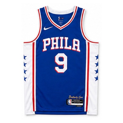 2022/23 Season Philadelphia 76ers Away Blue #9 Kelly Oubre Jr. NBA Jersey