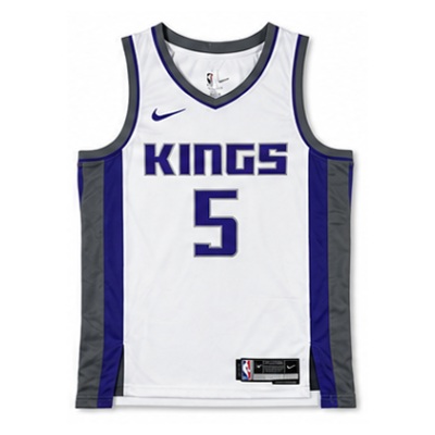 2022/23 Season Sacramento Kings Home #5 De'Aaron Fox NBA Jersey