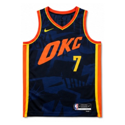 2023/24 Season Oklahoma City Thunder City Edition #7 Chet Holmgren NBA Jersey