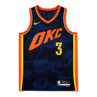 2023/24 Season Oklahoma City Thunder City Edition #3 Ji Di NBA Jersey