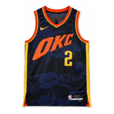2023/24 Season Oklahoma City Thunder City Edition #2 Shai Gilgeous-Alexander NBA Jersey